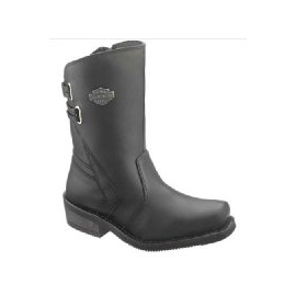  Womens Harley Davidson Boots Chelle 8.5- Noir Cuir Motorcycles D87033