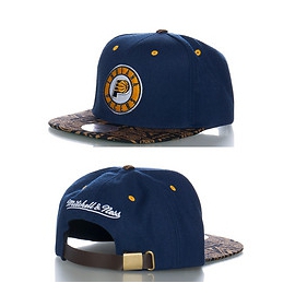 MITCHELL AND NESS INDIANA PACERS NBA STRAPBACK HATS