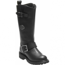 Harley Davidson Women Leather Boots Chalmers Motorcycle D87154